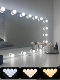 Luce LED trucco Luce con girevole Cavo A multi-formato USB tricolore Specchio davanti