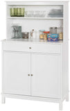 Mobile Cucina salvaspazio Credenza con vetrina Bianco