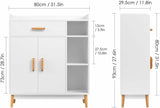 Armadio credenza Comò Bagno Bianco