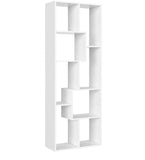 Libreria Scaffale a 5 Ripiani Autoportante Mensole per Casa 60×24×160cm Bianco