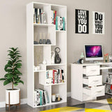 Libreria Scaffale a 5 Ripiani Autoportante Mensole per Casa 60×24×160cm Bianco